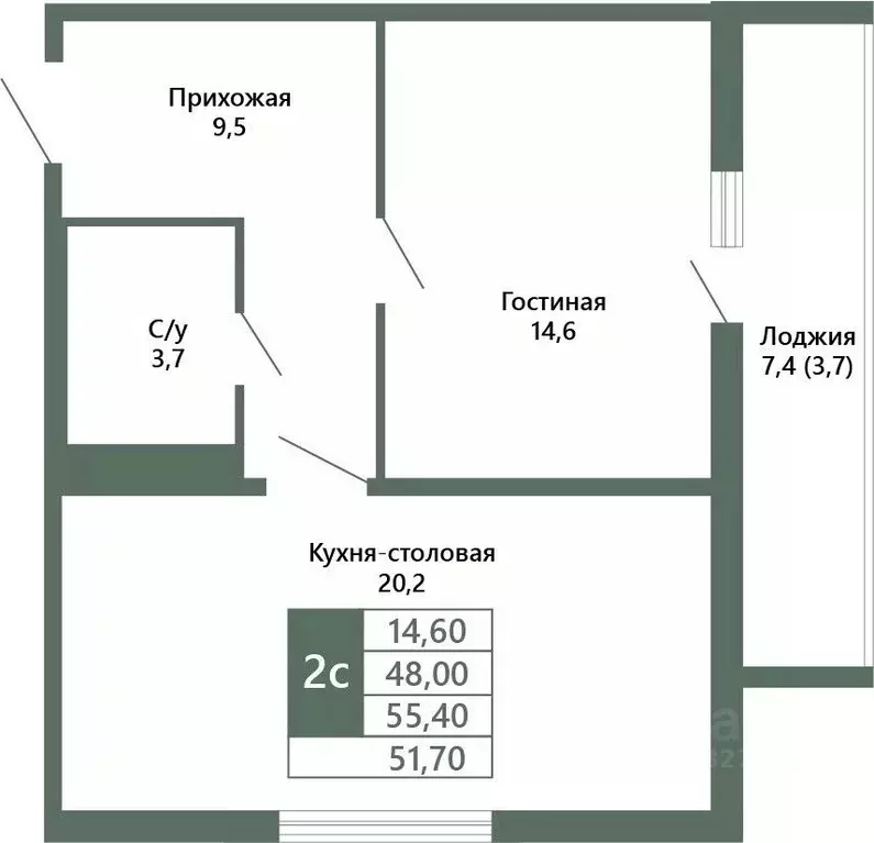 1-к кв. Кемеровская область, Кемерово 64-й мкр, Лучи жилой комплекс ... - Фото 1