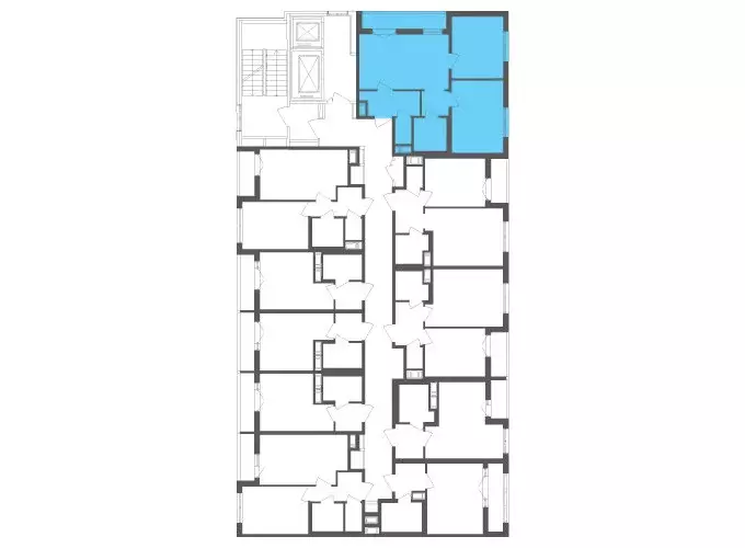 2-комнатная квартира: посёлок Шушары, Старорусский проспект, 3к1 (57.5 ... - Фото 2