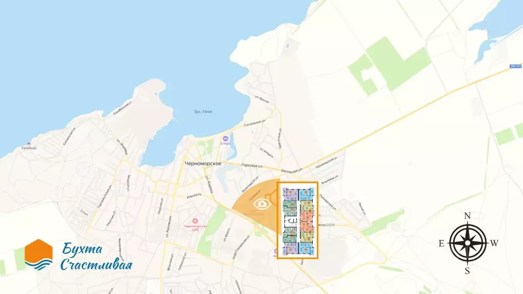 1-к кв. Крым, Черноморское пгт ул. Евпаторийская, уч1 (51.08 м) - Фото 2