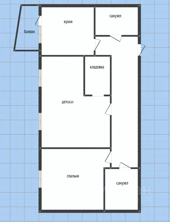 3-к кв. Татарстан, Казань Чистопольская ул., 86/10 (99.6 м) - Фото 2