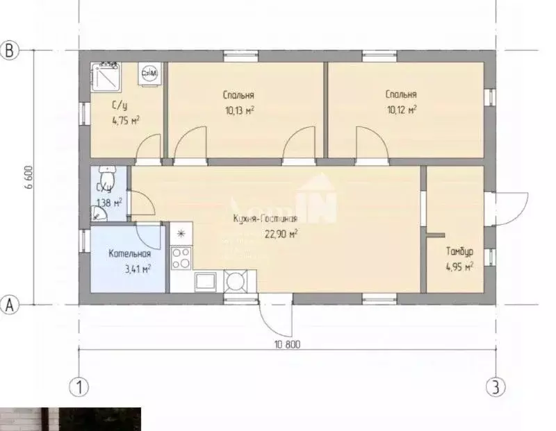 Дом в Ленинградская область, Всеволожский район, Куйвозовское с/пос, ... - Фото 2