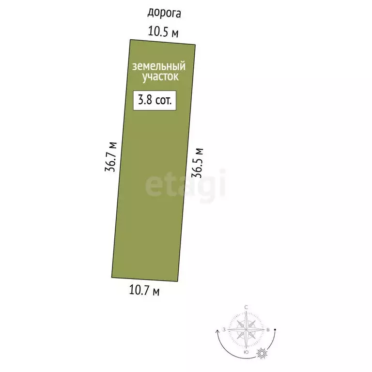 Участок в Саранск, СНТ Натуралист (3.8 м) - Фото 1