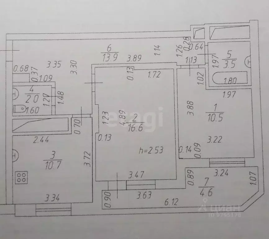 2-к кв. Татарстан, Казань просп. Универсиады, 12 (61.2 м) - Фото 2
