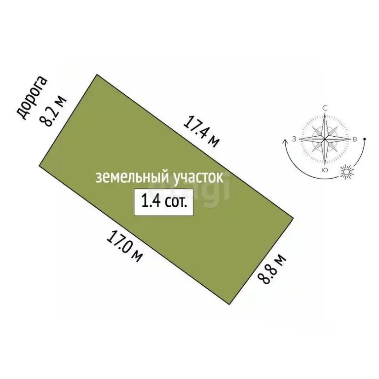 Участок в Ростовская область, Ростов-на-Дону 3-я Тернистая ул. (6.0 ... - Фото 1