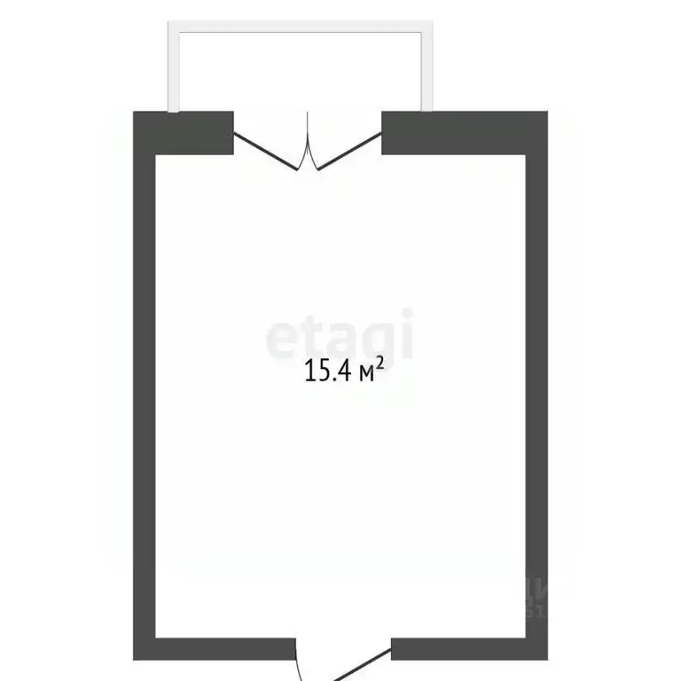 Студия Кемеровская область, Юрга Ленинградская ул., 31 (15.4 м) - Фото 1