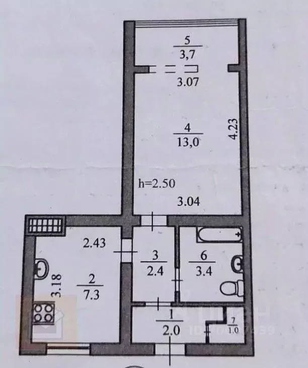 1-к кв. Севастополь ул. Колобова, 21 (32.8 м) - Фото 0