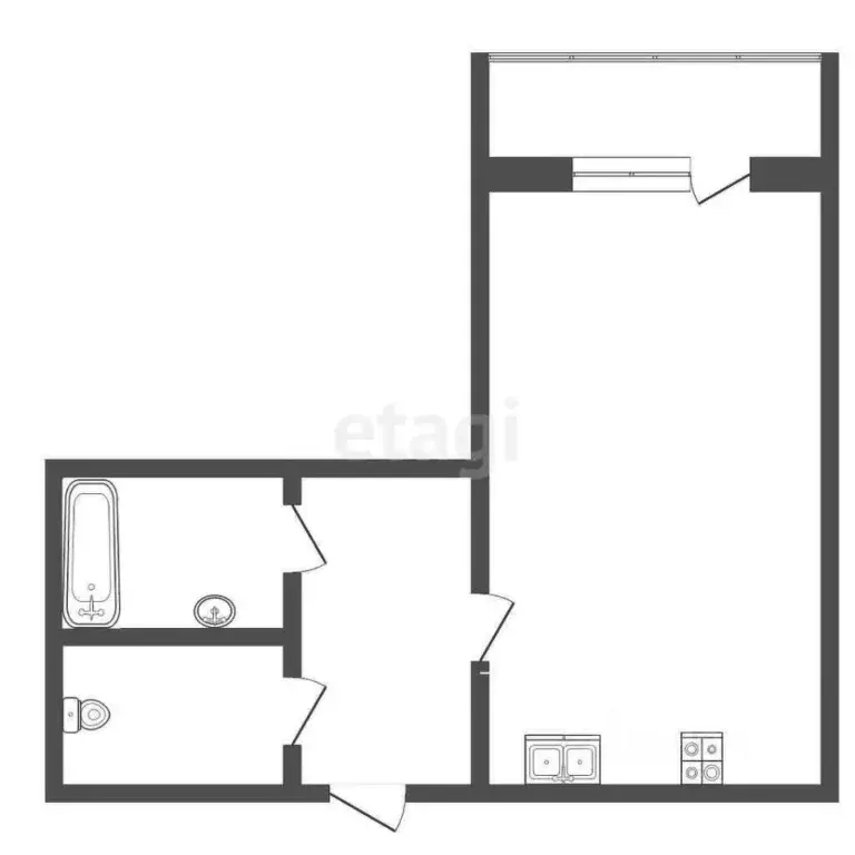 Комната Коми, Усинск ул. 60 лет Октября, 14 (17.4 м) - Фото 2