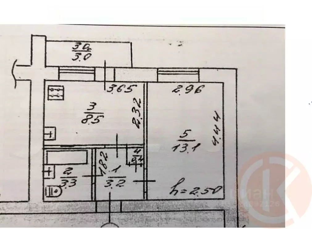 1-к кв. Крым, Евпатория городской округ, Заозерное пгт ул. Зеленая, 1 ... - Фото 2