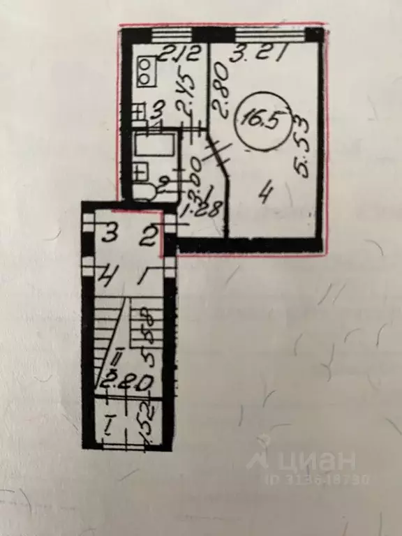 1-к кв. Санкт-Петербург ул. Шателена, 2к2 (30.0 м) - Фото 0