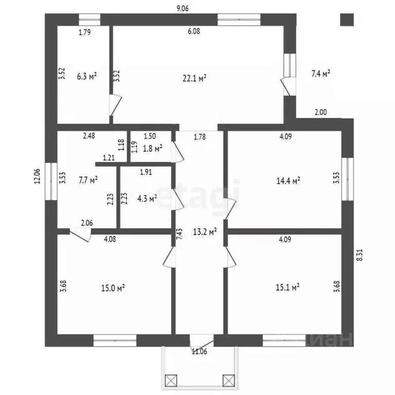 Дом в Тюменская область, Тюмень Славянский мкр,  (114 м) - Фото 2