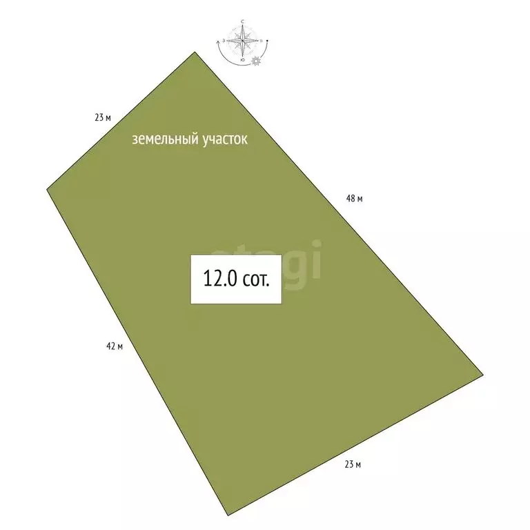 Участок в село Лебедёвка, Лазурная улица (12 м) - Фото 1