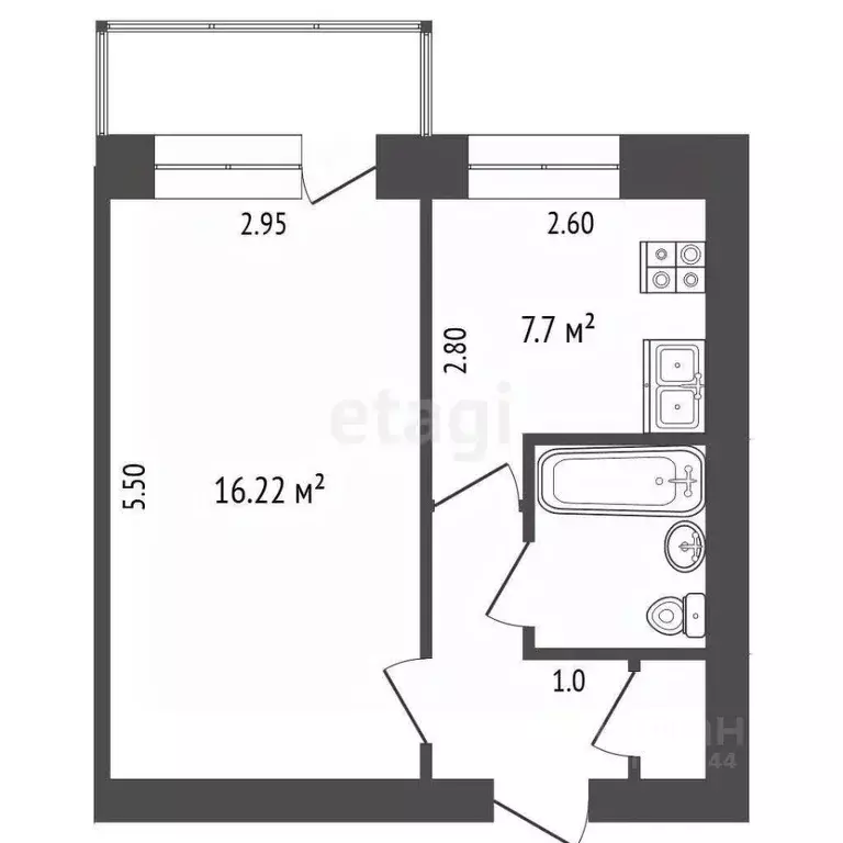 1-к кв. Владимирская область, Покров ул. 3-го Интернационала, 52А ... - Фото 2