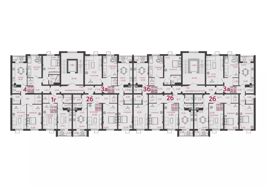 3-к кв. Пензенская область, Пенза ул. Высокая, 20 (89.48 м) - Фото 2