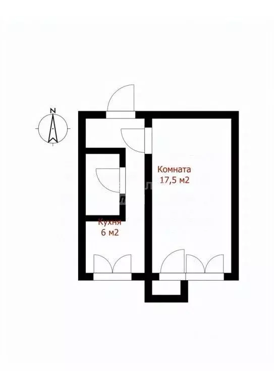 1-к кв. Пензенская область, Пенза Ульяновская ул., 23 (30.0 м) - Фото 2