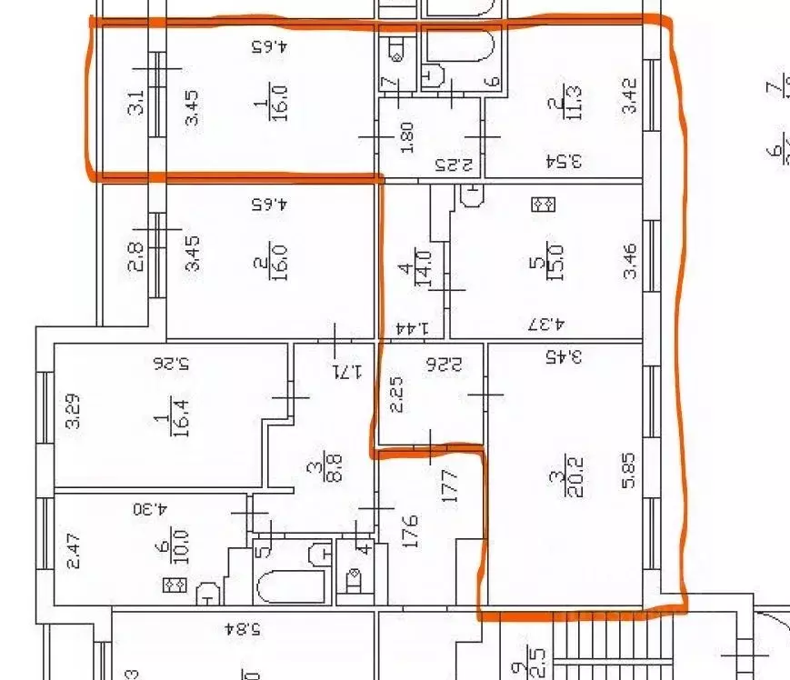 3-к кв. Санкт-Петербург Гаккелевская ул., 27К2 (80.1 м) - Фото 2