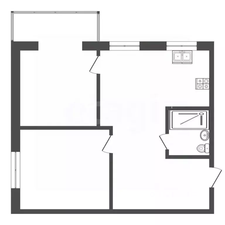 2-к кв. Челябинская область, Миасс просп. Октября, 18 (51.6 м) - Фото 2