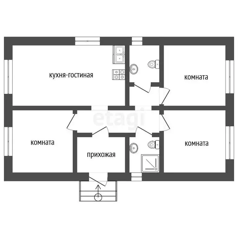 Дом в Ялуторовск, улица Авиаторов (81.5 м) - Фото 1