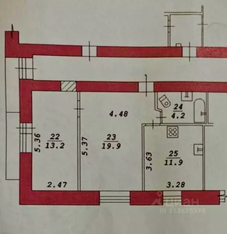 2-к кв. Новосибирская область, Новосибирск ул. Залесского, 7 (49.2 м) - Фото 1