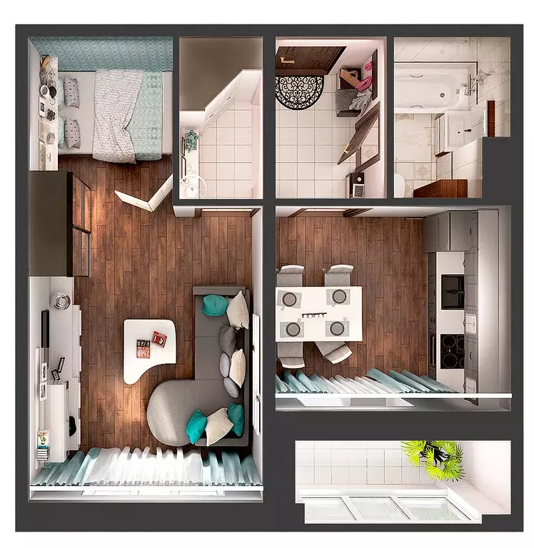 1-комнатная квартира: Ярославль, район Сокол, 2-й микрорайон (42.3 м) - Фото 1