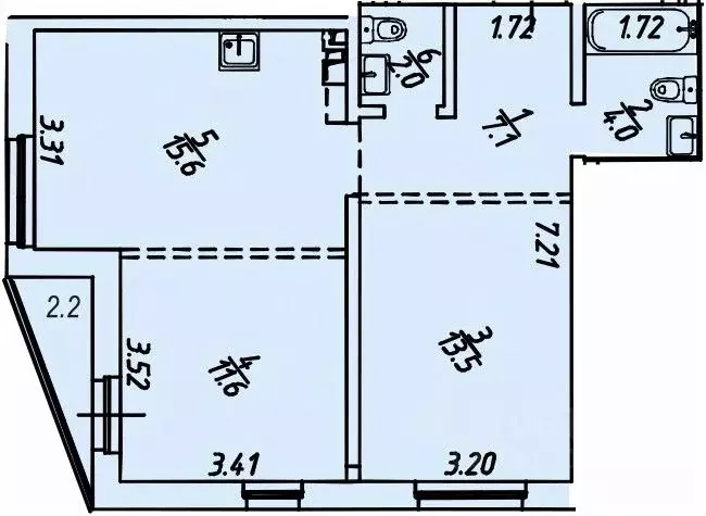 2-к кв. Иркутская область, Иркутский район, Маркова рп, Стрижи кв-л 15 ... - Фото 0