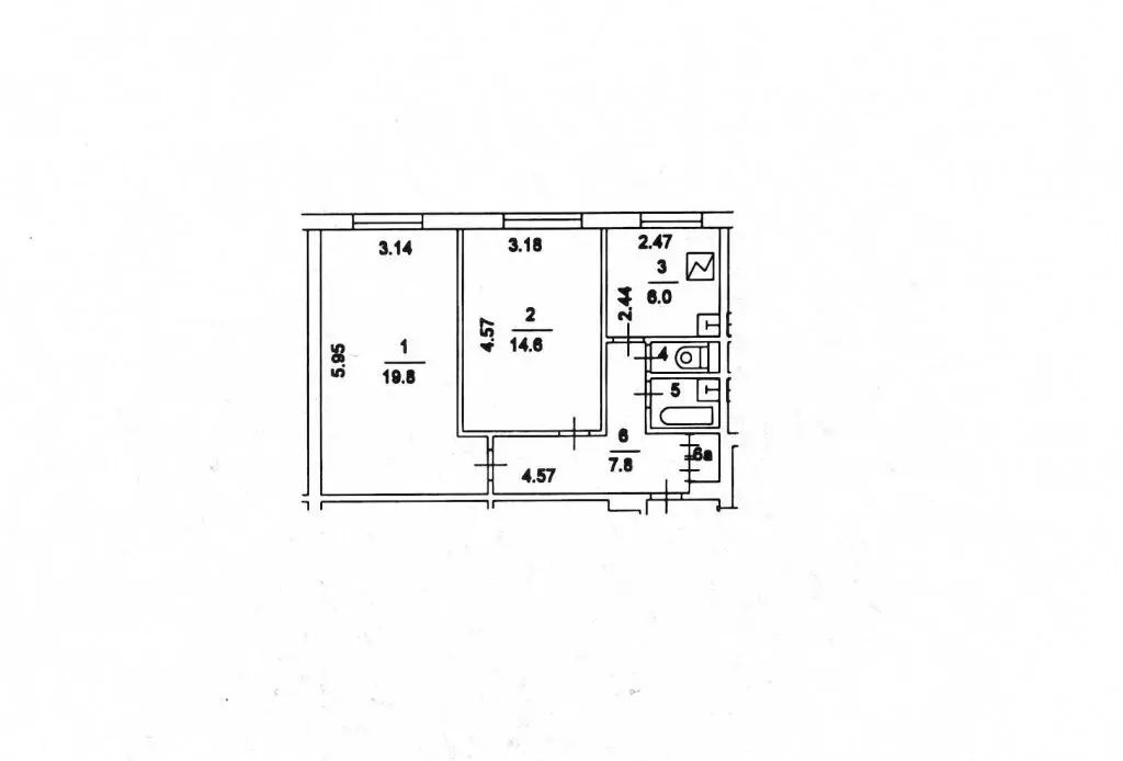 2-комнатная квартира: Москва, Перекопская улица, 22 (51.5 м) - Фото 1