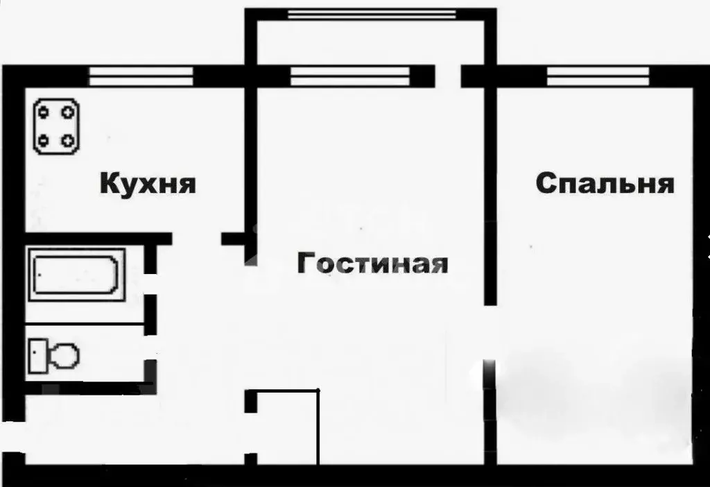 2-к кв. Московская область, Щелково Советская ул., 54а (45.2 м) - Фото 2