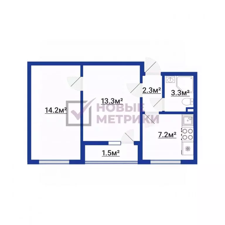 2-к кв. Санкт-Петербург дор. Муринская, 10к1 (41.8 м) - Фото 2