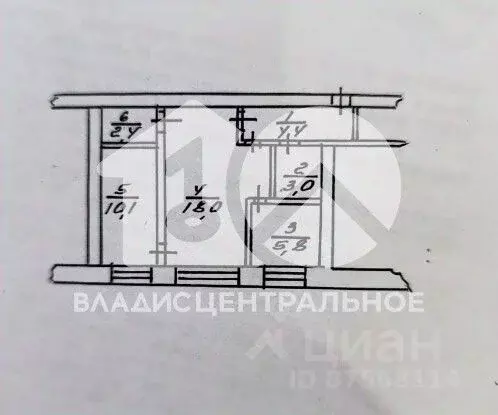 2-к кв. Новосибирская область, Куйбышев 6-й кв-л, 6 (43.7 м) - Фото 2