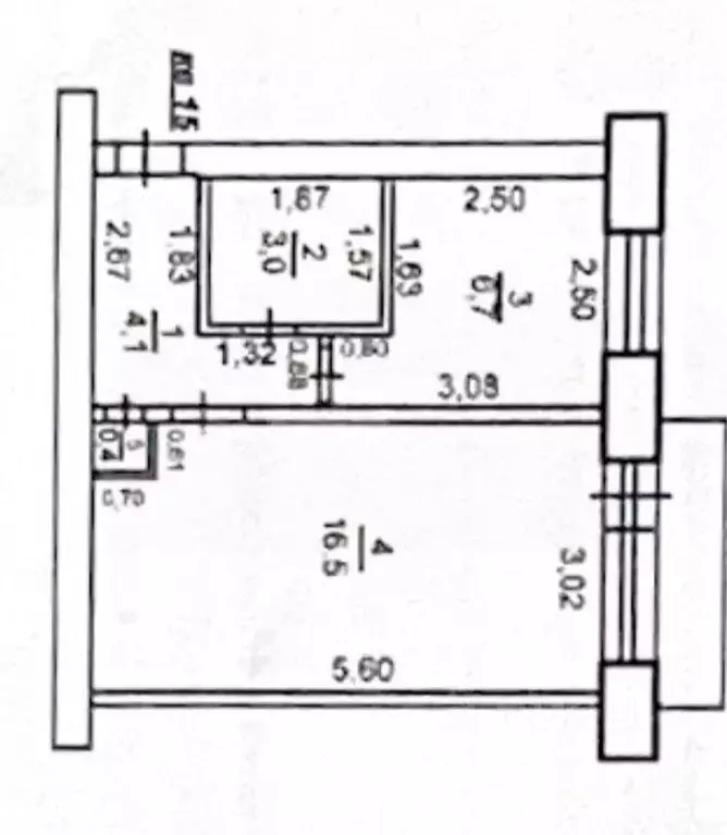 1-к кв. Оренбургская область, Оренбург Беляевская ул., 53 (30.7 м) - Фото 2