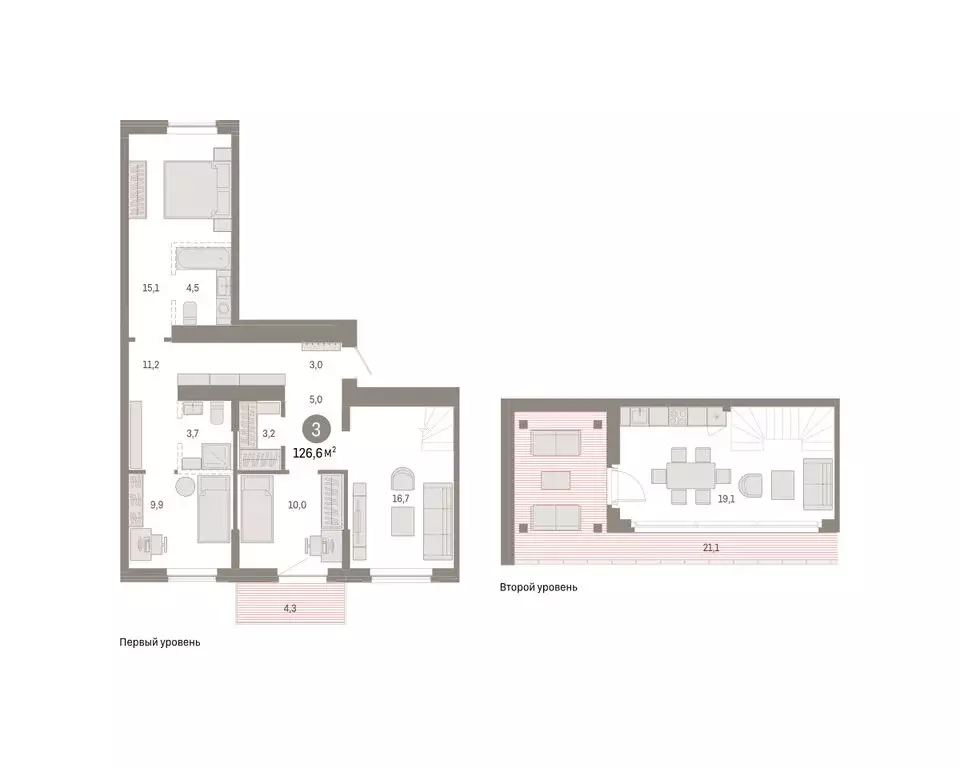 3-комнатная квартира: Омск, Кировский округ (126.63 м) - Фото 2