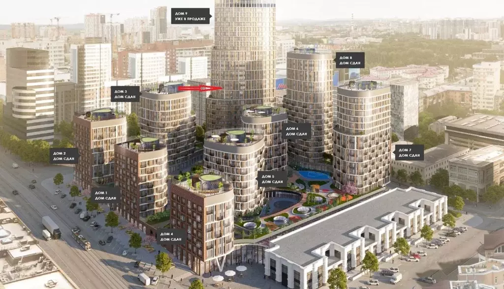 4-к кв. Свердловская область, Екатеринбург ул. Радищева, 24 (110.2 м) - Фото 2