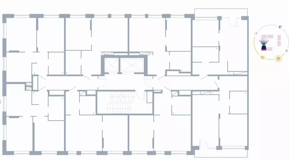 2-к кв. Тюменская область, Тюмень Интернациональная ул., 199к9 (37.22 ... - Фото 2