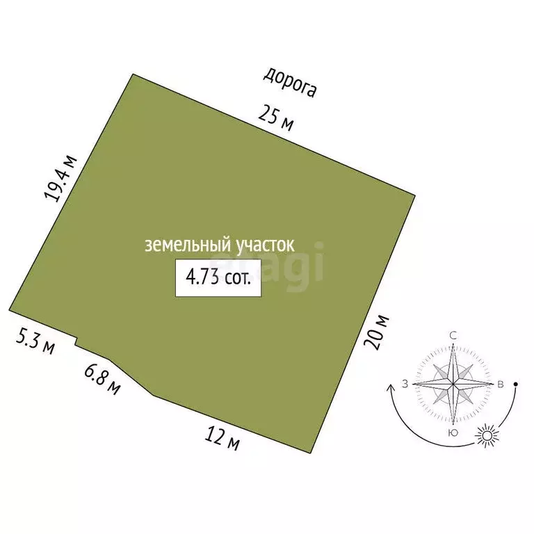 Участок в Заводоуковск, улица Комарова (4.7 м) - Фото 1