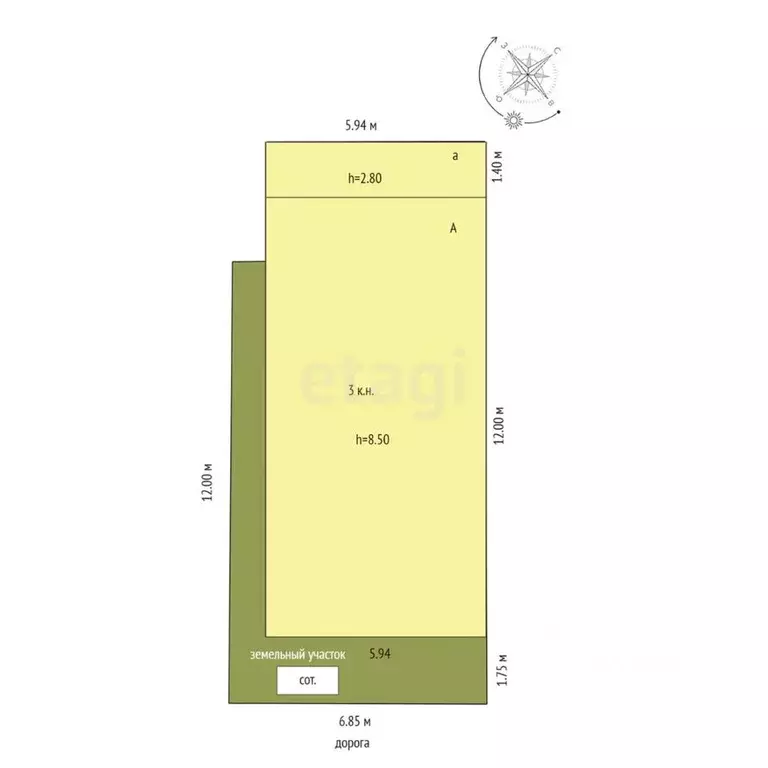 Помещение свободного назначения в Ростовская область, Кагальницкая ... - Фото 2