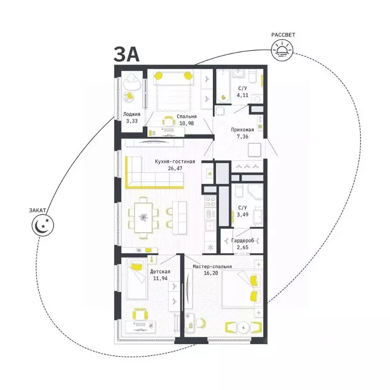 3-к кв. Рязанская область, Рязань Шереметьевская ул., 12к4 (84.87 м) - Фото 0