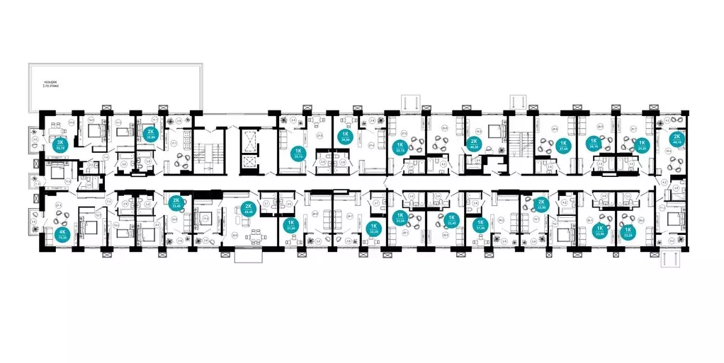 2-к кв. Краснодарский край, Сочи Адлер жилрайон, Курортный Городок ... - Фото 2