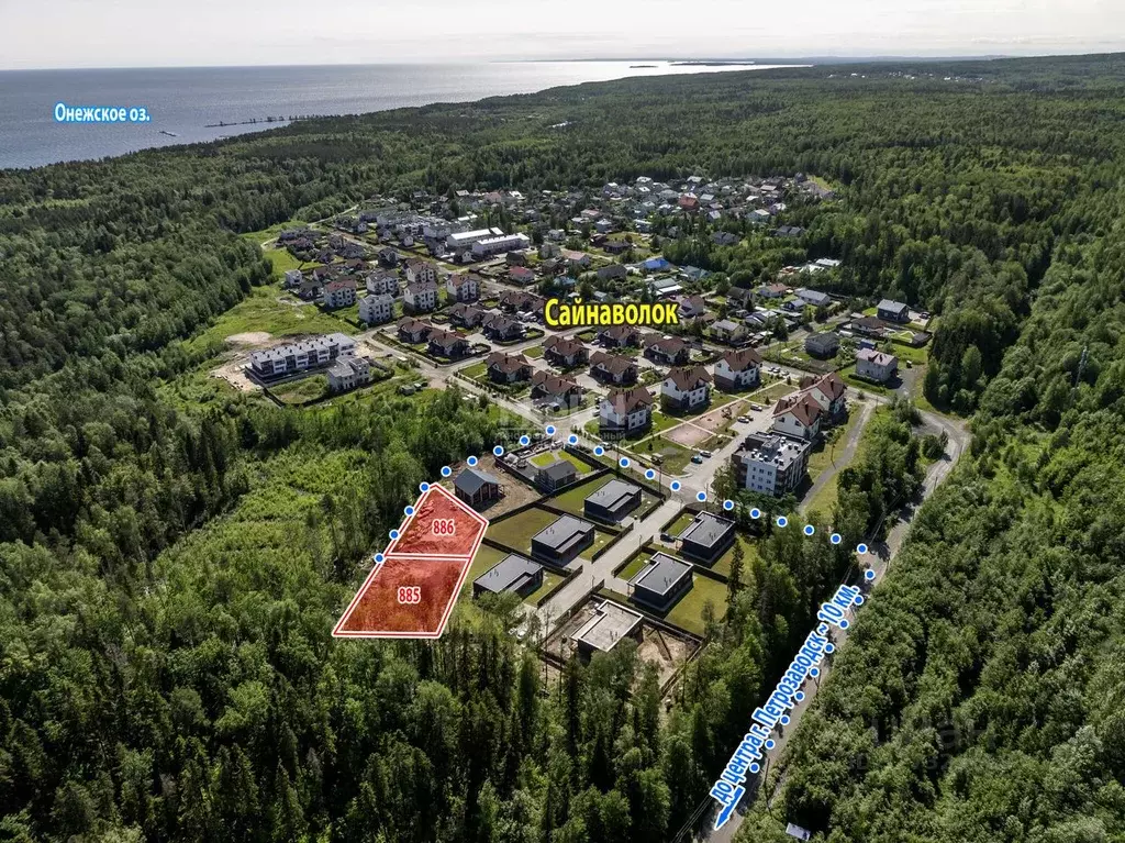 Участок в Карелия, Петрозаводск Счастье жилой комплекс (9.21 сот.) - Фото 1