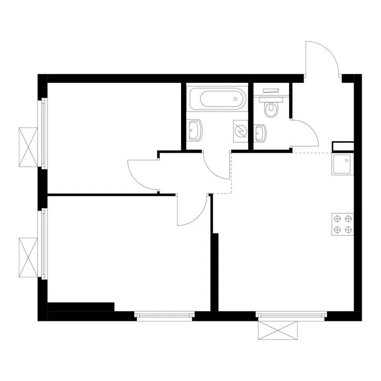 2-комнатная квартира: Москва, Северо-Восточный округ, район Отрадное, ... - Фото 1