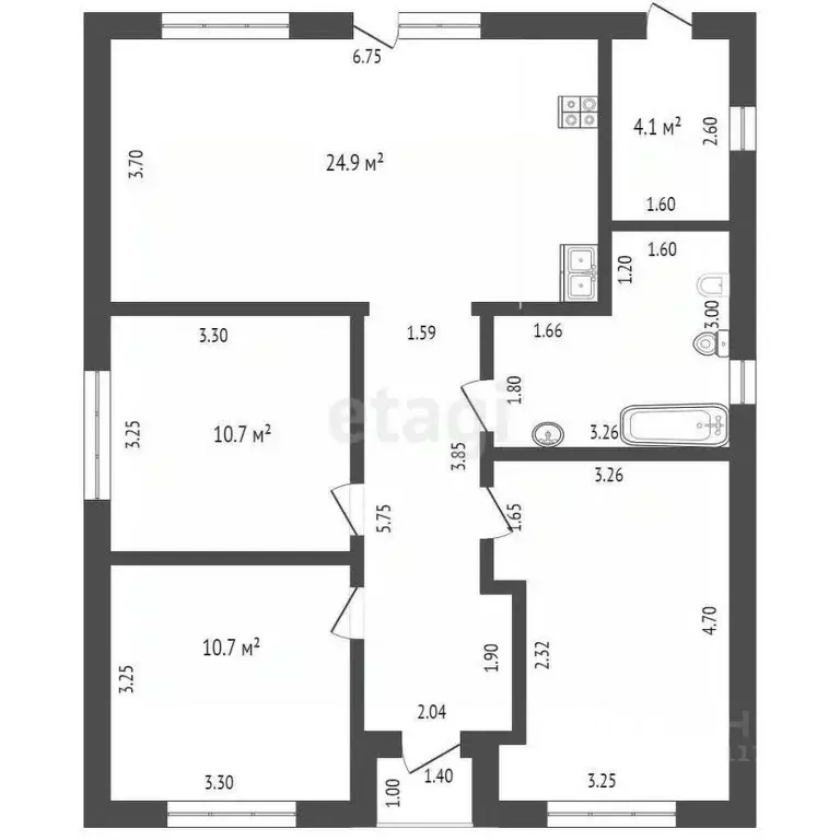 Дом в Севастополь Скалистый-89 СНТ,  (100 м) - Фото 1