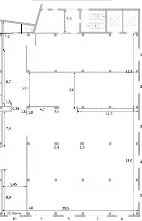 Помещение свободного назначения в Москва Ткацкая ул., 5С4 (944 м) - Фото 1