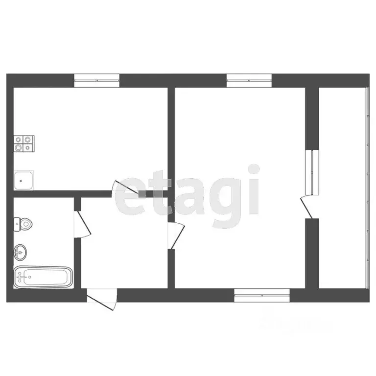 1-к кв. Тюменская область, Тюмень Широтная ул., 120к2 (50.2 м) - Фото 1