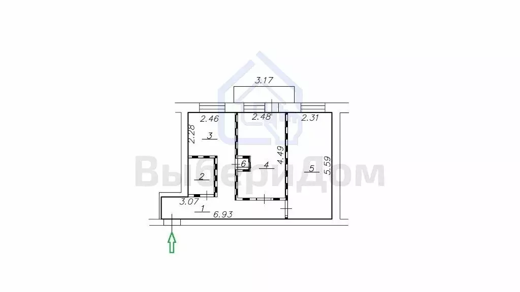 2-комнатная квартира: Иваново, улица Фрунзе, 17А (45.9 м) - Фото 1