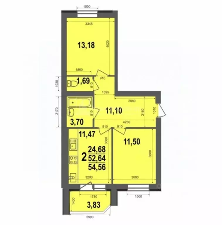 2-к кв. Владимирская область, Ковров ул. 9 Мая, 8 (54.0 м) - Фото 0