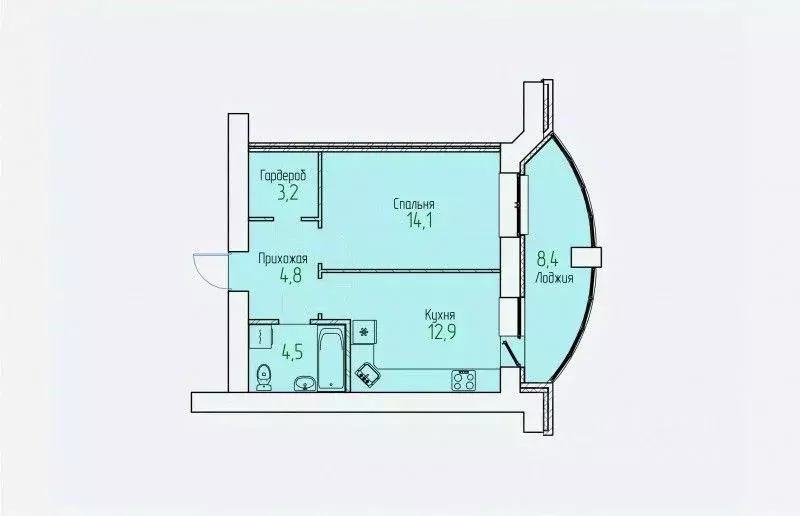 1-к кв. Кировская область, Киров Завода ОЦМ мкр,  (43.7 м) - Фото 0