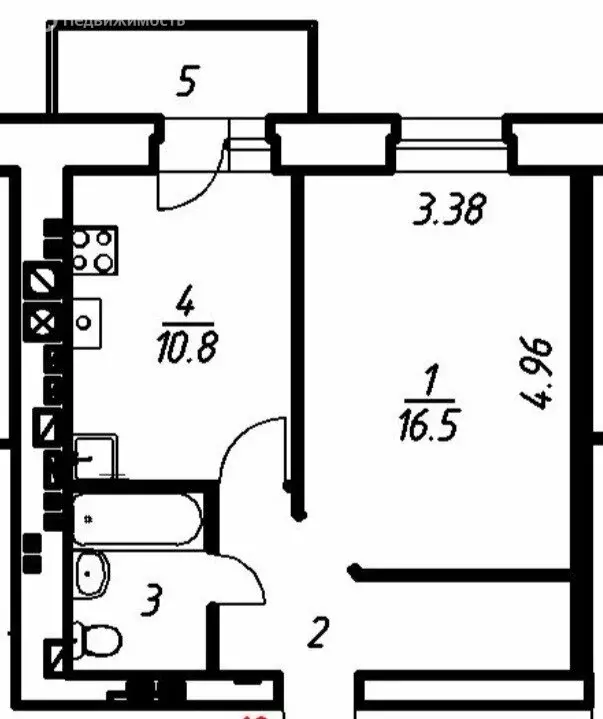 1-комнатная квартира: Ярославль, Дядьковская улица, 8 (37.9 м) - Фото 2