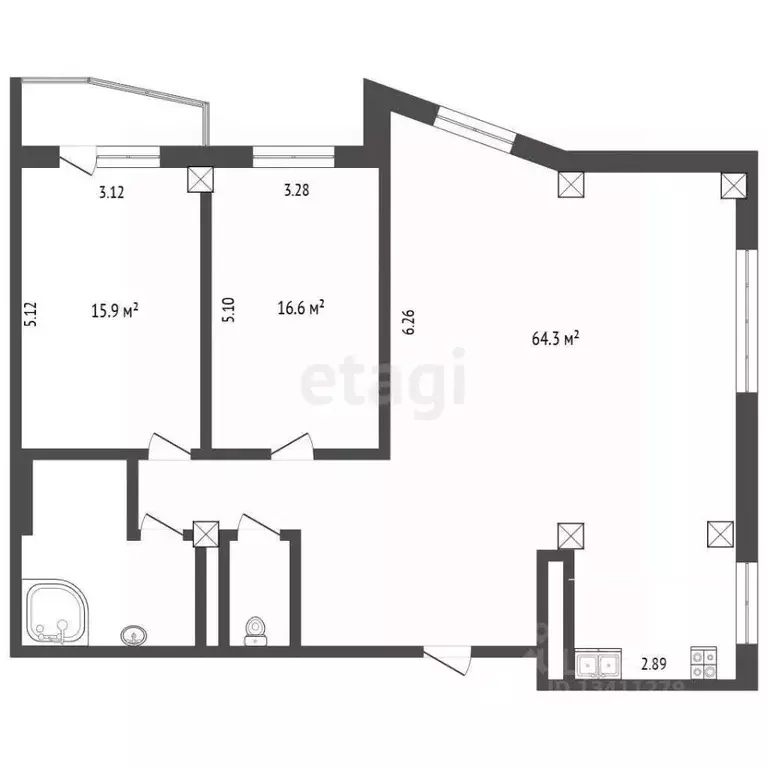 3-к кв. Белгородская область, Белгород Свято-Троицкий бул., 11 (109.9 ... - Фото 1