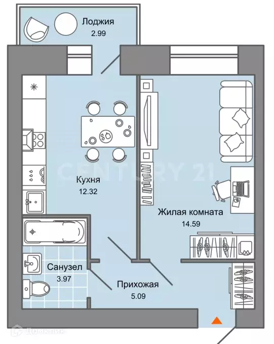 Продаётся 1-к квартира, 37 м - Фото 0