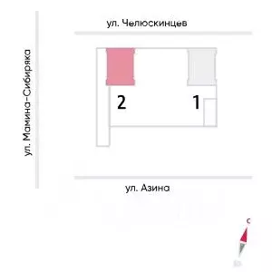 1-к кв. Свердловская область, Екатеринбург Центральный жилрайон, Азина ... - Фото 1