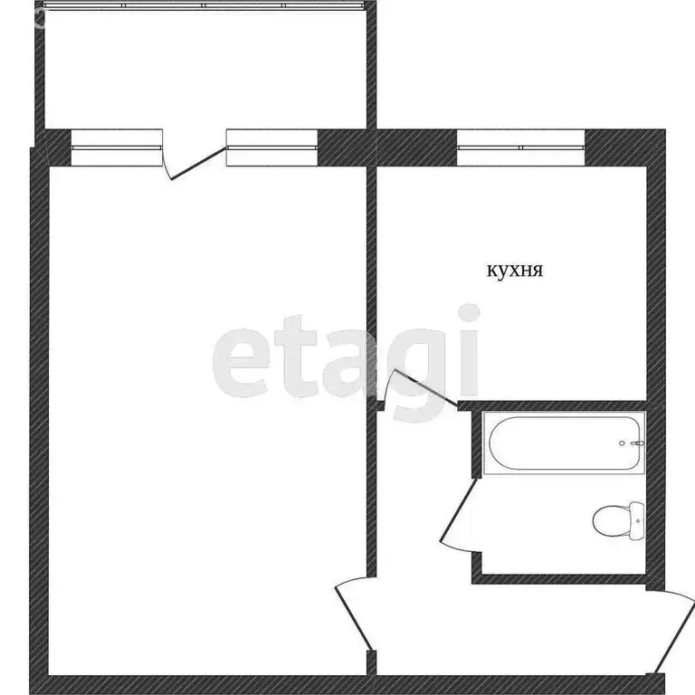 1-комнатная квартира: Миасс, улица 8 Марта, 197 (32 м) - Фото 1
