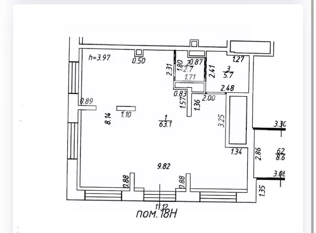 Торговая площадь в Москва Измайловский проезд, 5А (72 м) - Фото 2